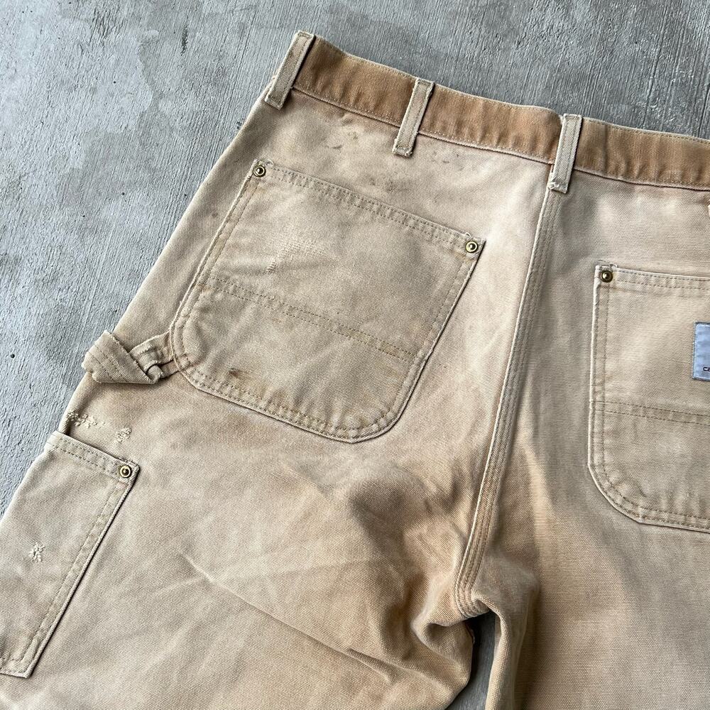 Carhartt brown double knee work wear carpenter pants - Picture 6 of 13